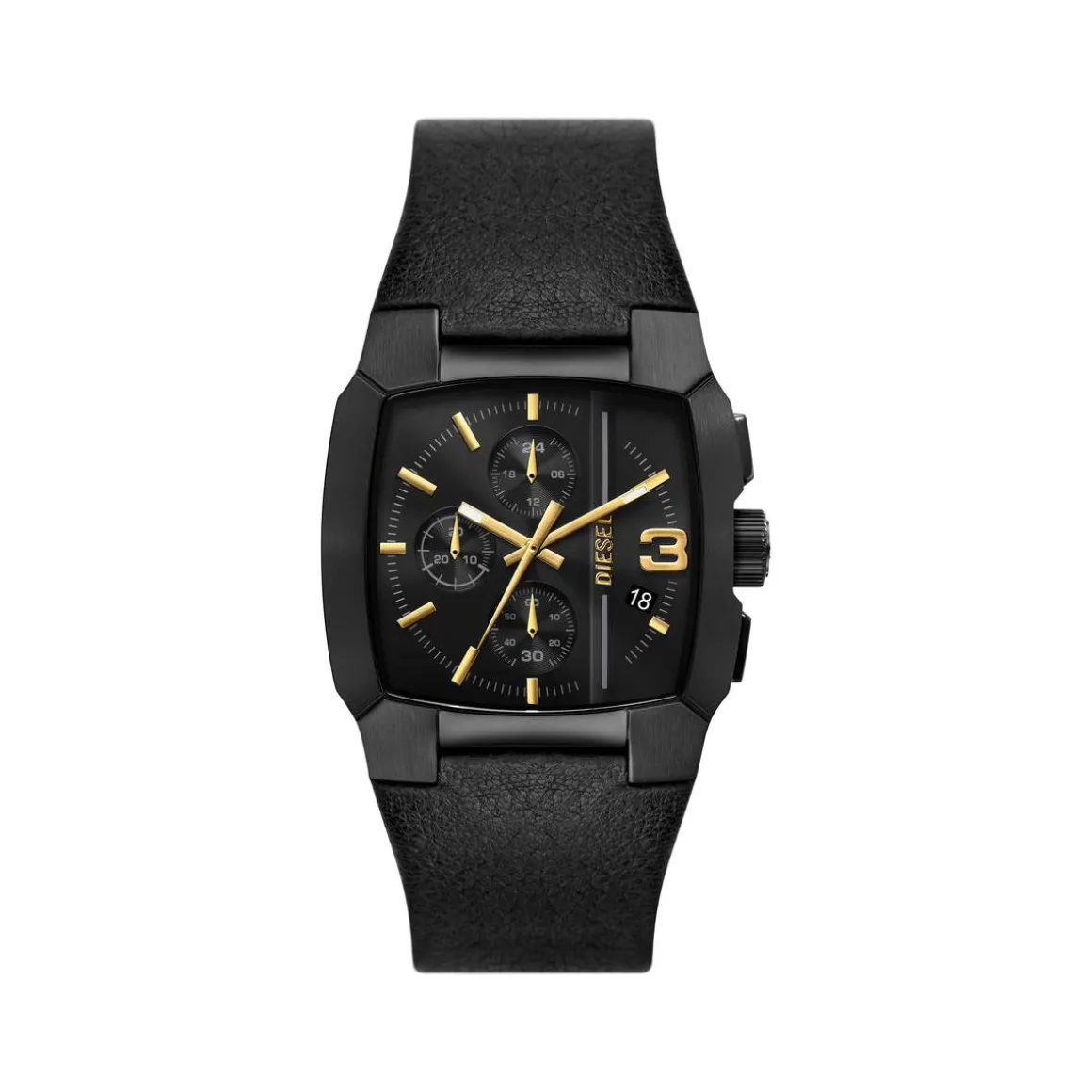 Montre DIESEL cliffhanger homme bracelet cuir noir