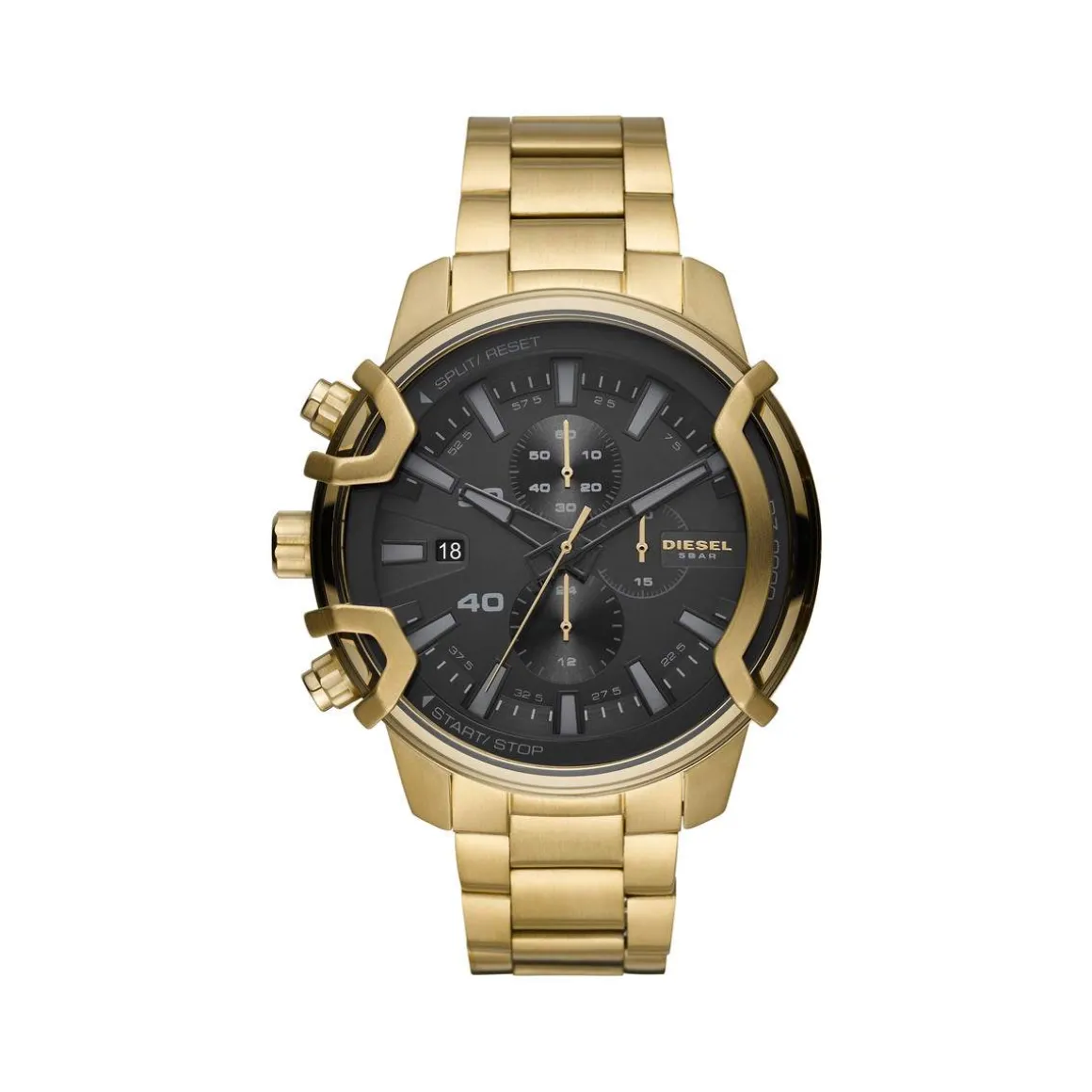Montre Diesel homme chronographe acier doré jaune