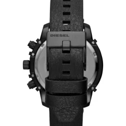 Montre Diesel homme chronographe acier cuir noir