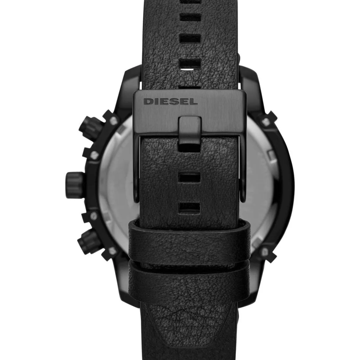 Montre Diesel homme chronographe acier cuir noir