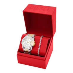 Montre DIESEL Master Chief homme bracelet acier bicolore