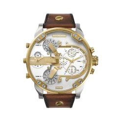 Montre DIESEL mr. daddy 2.0 homme bracelet cuir marron