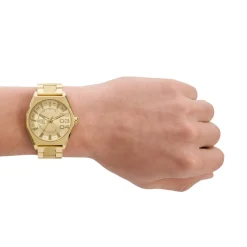 Montre DIESEL scraper homme bracelet acier inoxydable doré