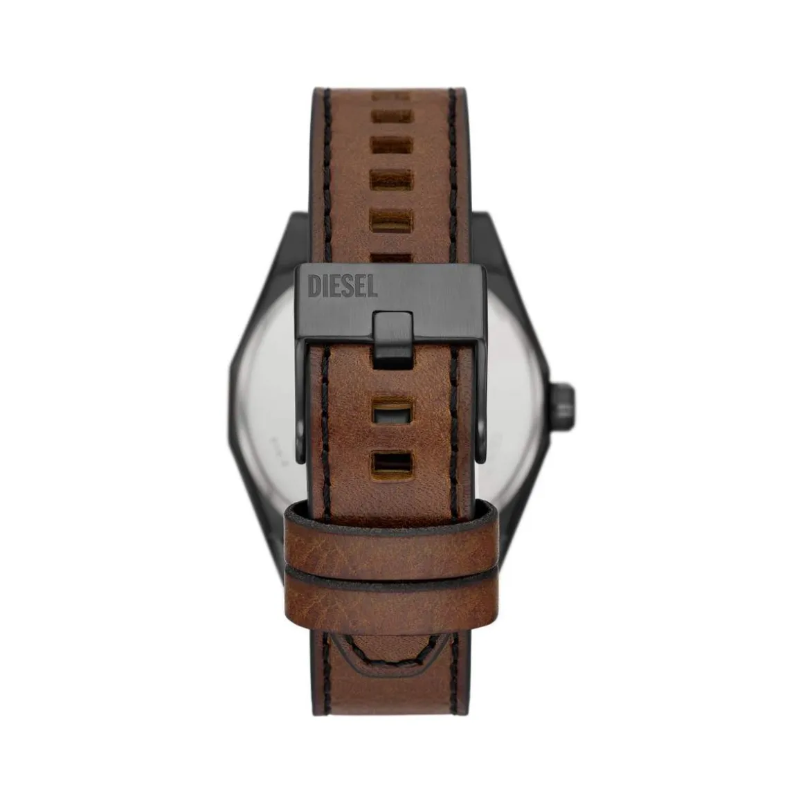 Montre DIESEL scraper homme bracelet cuir marron