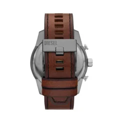 Montre DIESEL split homme bracelet cuir marron