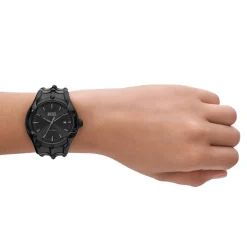 Montre DIESEL vert homme bracelet acier inoxydable noir