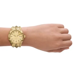 Montre DIESEL vert homme bracelet acier inoxydable doré