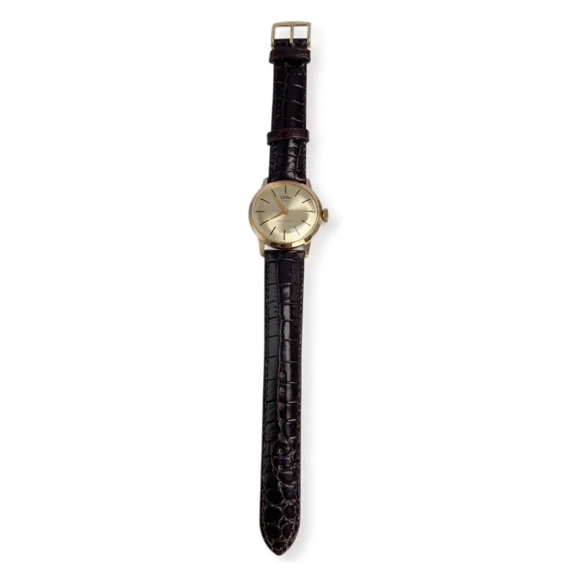 Montre DIFOR d'occasion or 750 jaune