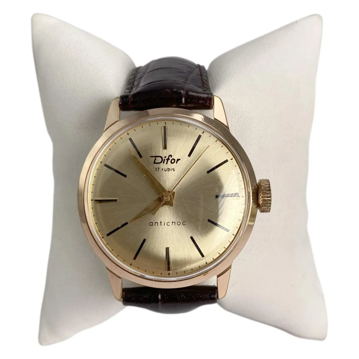 Montre DIFOR d'occasion or 750 jaune
