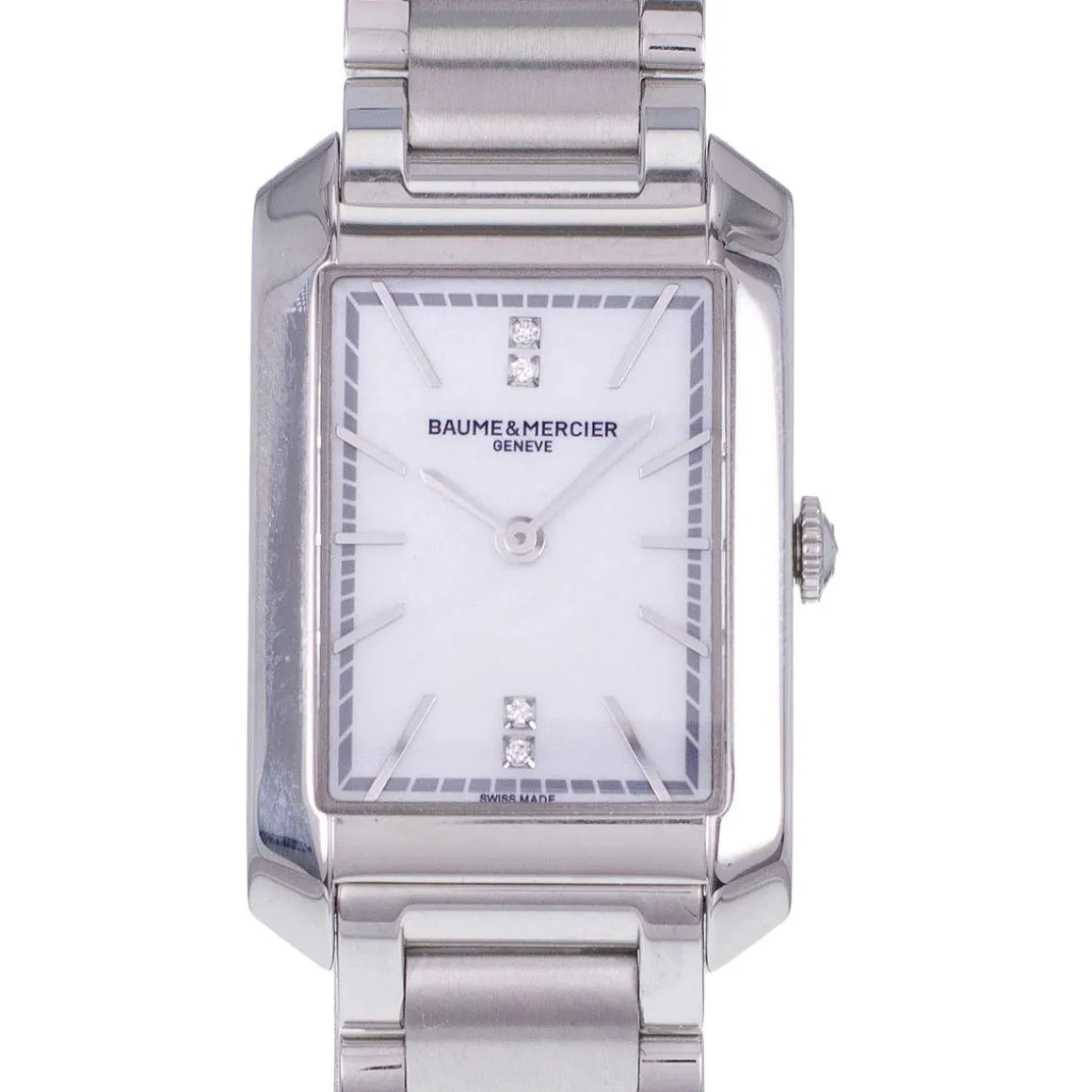 Montre d'occasion BAUME ET MERCIER Hampton femme quartz bracelet acier