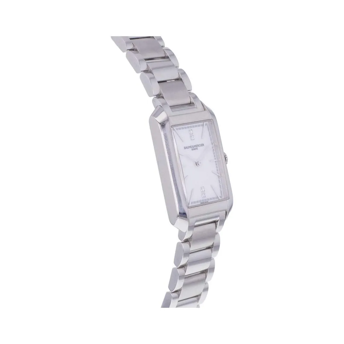 Montre d'occasion BAUME ET MERCIER Hampton femme quartz bracelet acier