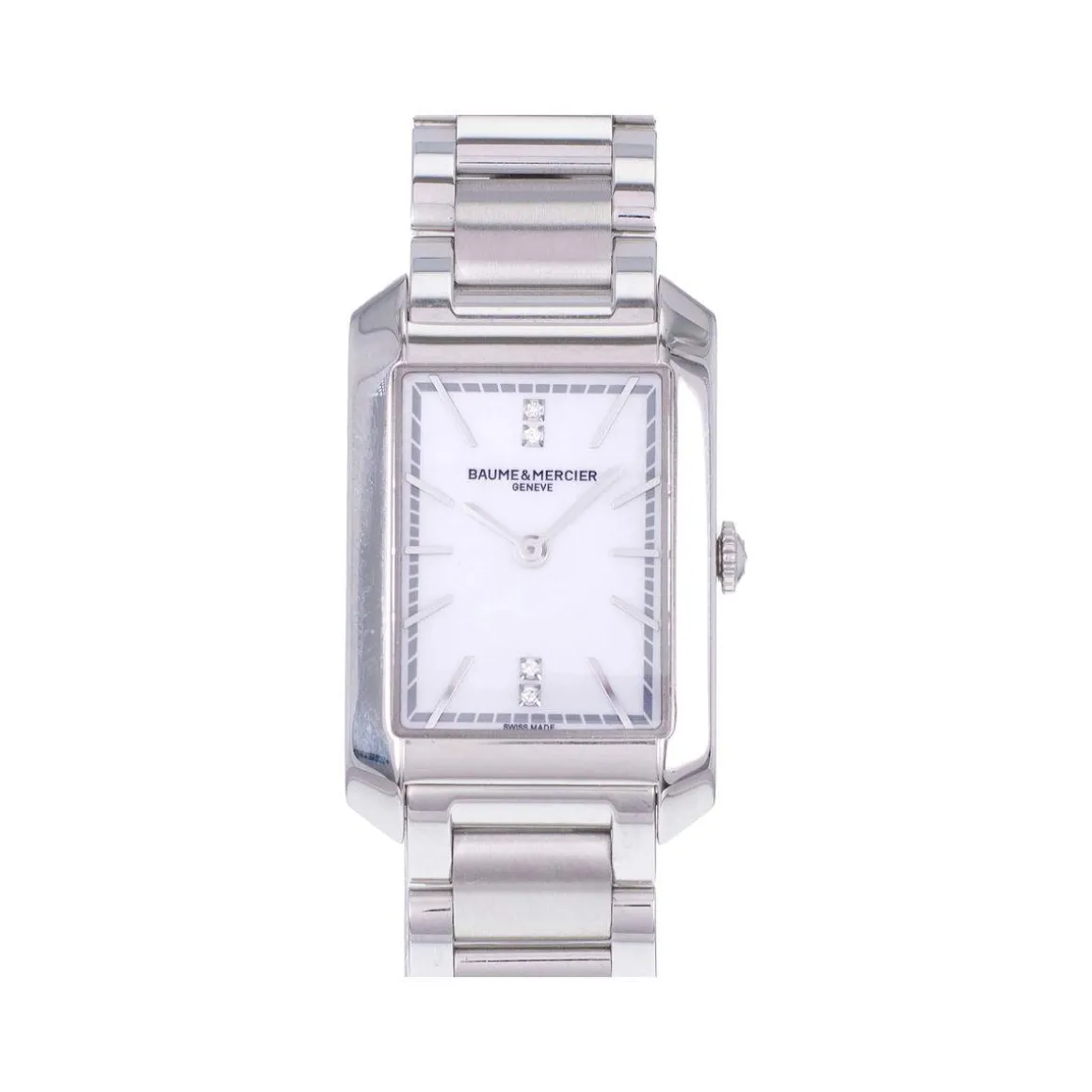 Montre d'occasion BAUME ET MERCIER Hampton femme quartz bracelet acier
