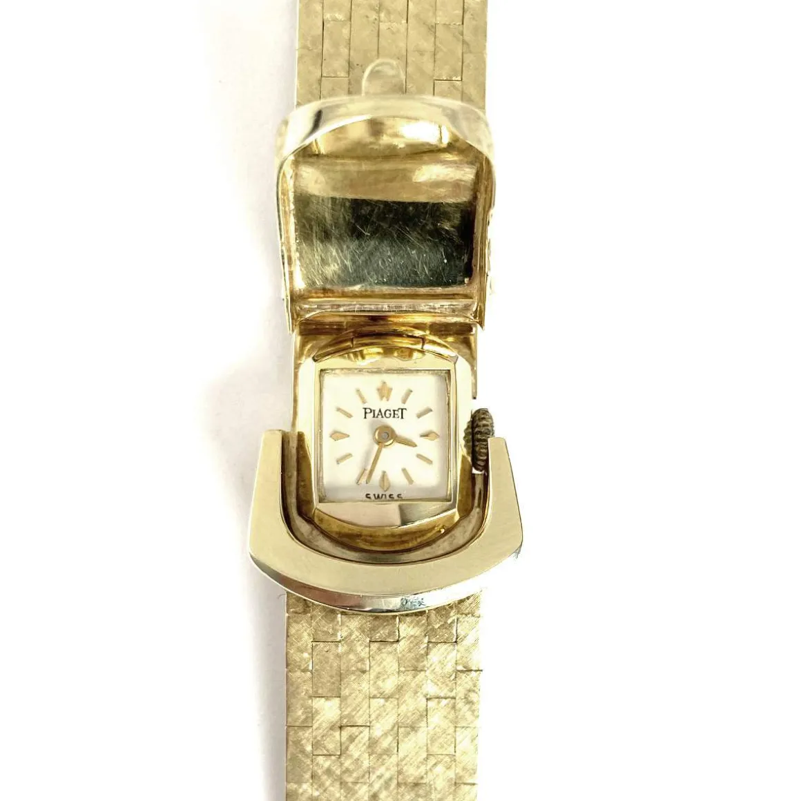 Montre d'occasion bracelet Piaget or 585 jaune 17 cm