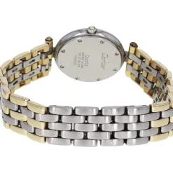 Montre d'occasion CARTIER panthere femme or jaune 750/1000 et acier