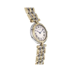 Montre d'occasion CARTIER panthere femme or jaune 750/1000 et acier