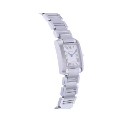 Montre d'occasion CARTIER Tank femme quartz bracelet acier