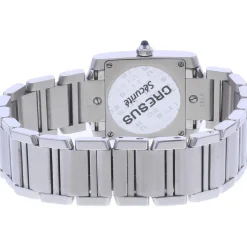 Montre d'occasion CARTIER Tank femme quartz bracelet acier