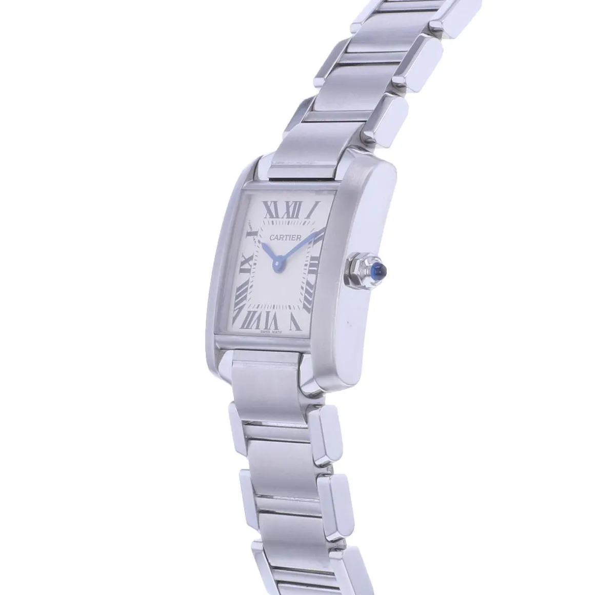 Montre d'occasion CARTIER Tank femme quartz bracelet acier
