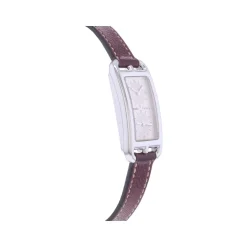 Montre d'occasion HERMES Cape Cod femme quartz bracelet cuir d'origine