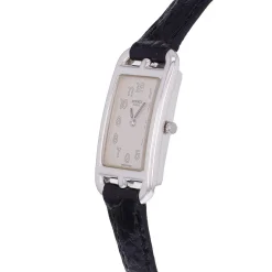 Montre d'occasion HERMES Cape Cod femme quartz bracelet cuir cresus