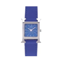 Montre d'occasion HERMES Heure H femme quartz bracelet cuir cresus