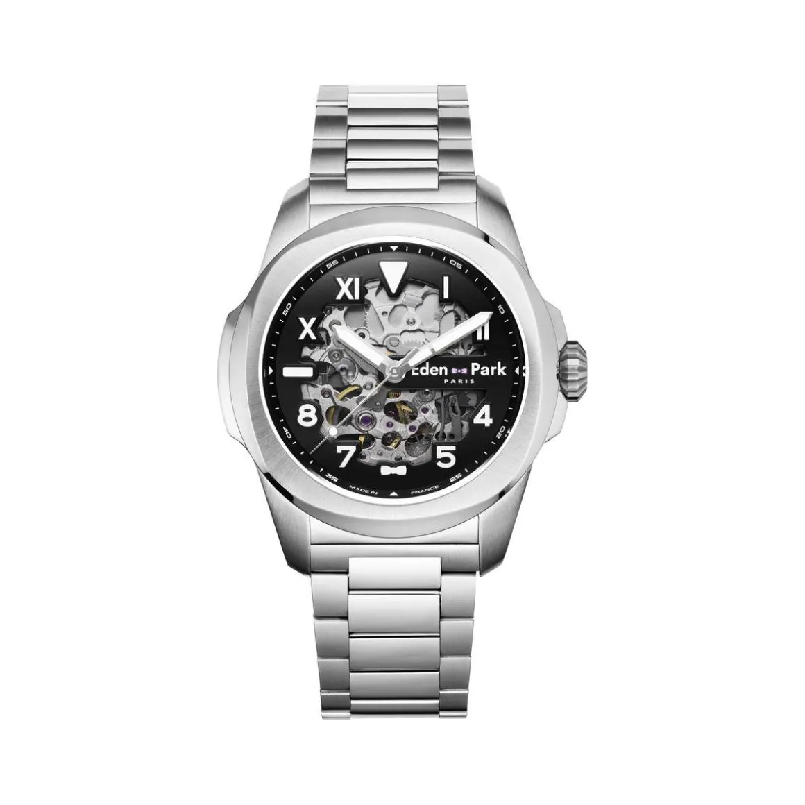 Montre EDEN PARK sport homme automatique bracelet acier
