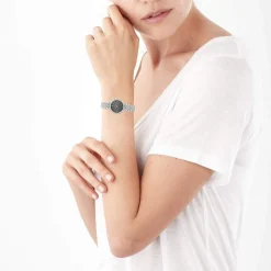 Montre femme chromée