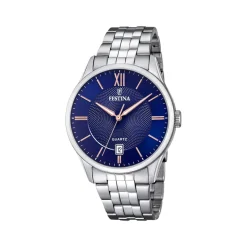 Montre FESTINA acier Classique homme bracelet acier gris
