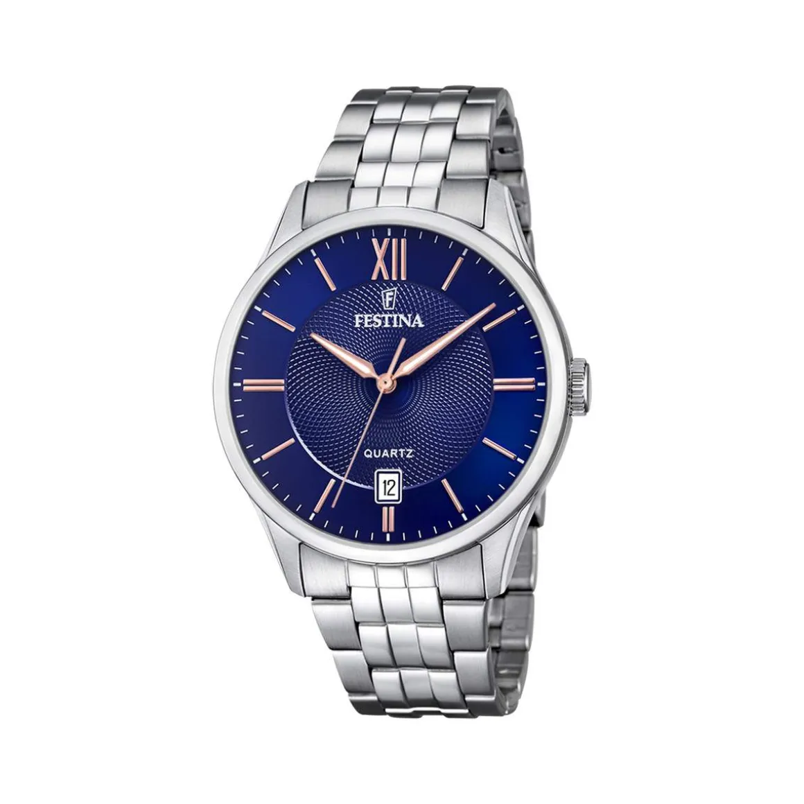 Montre FESTINA acier Classique homme bracelet acier gris