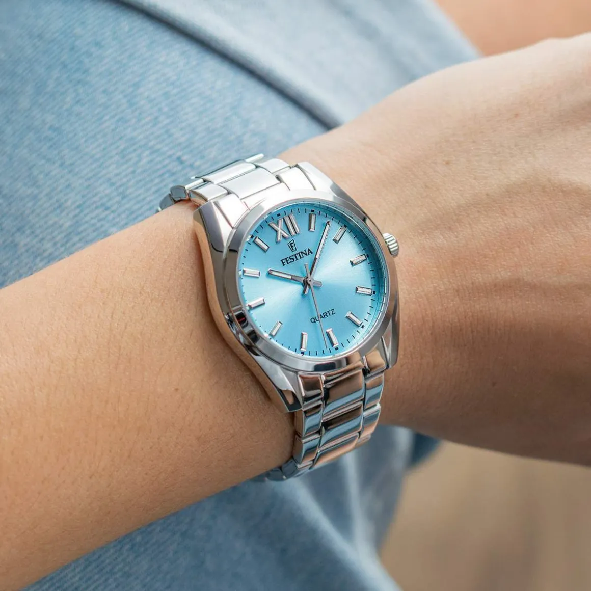 Montre Festina femme acier bracelet acier