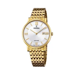 Montre Festina homme acier doré