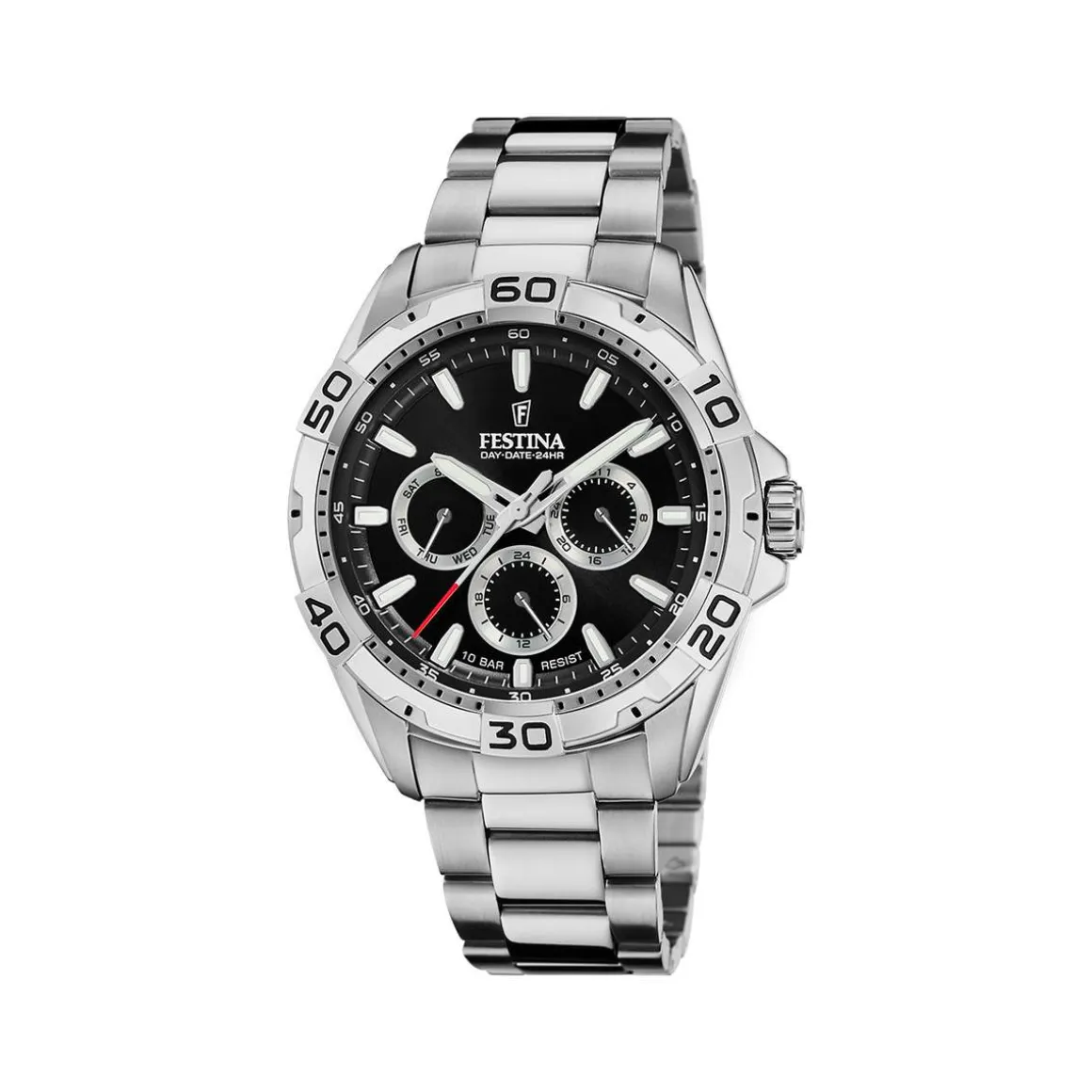Montre FESTINA multifonction homme bracelet acier