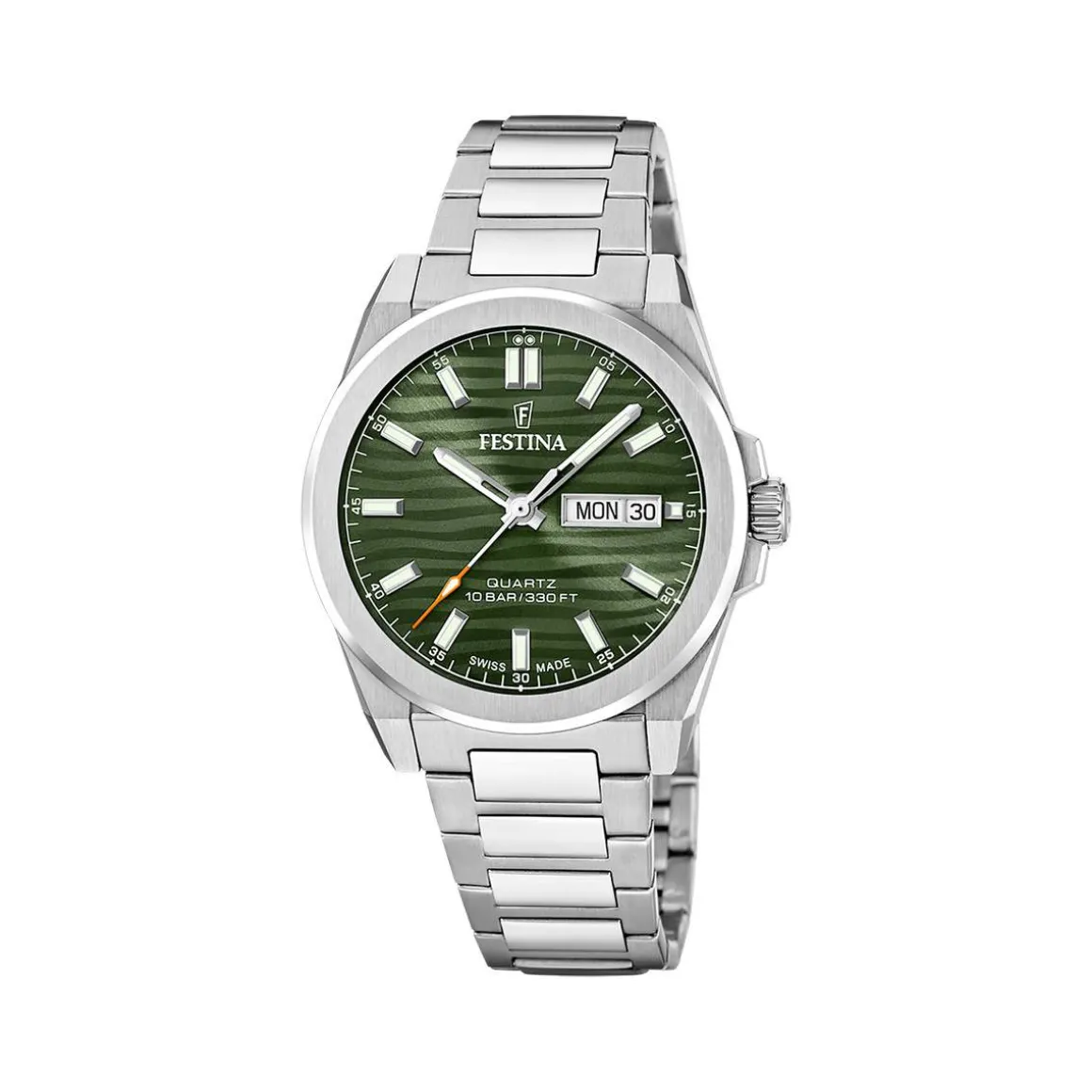 Montre FESTINA swiss made homme bracelet acier inoxydable