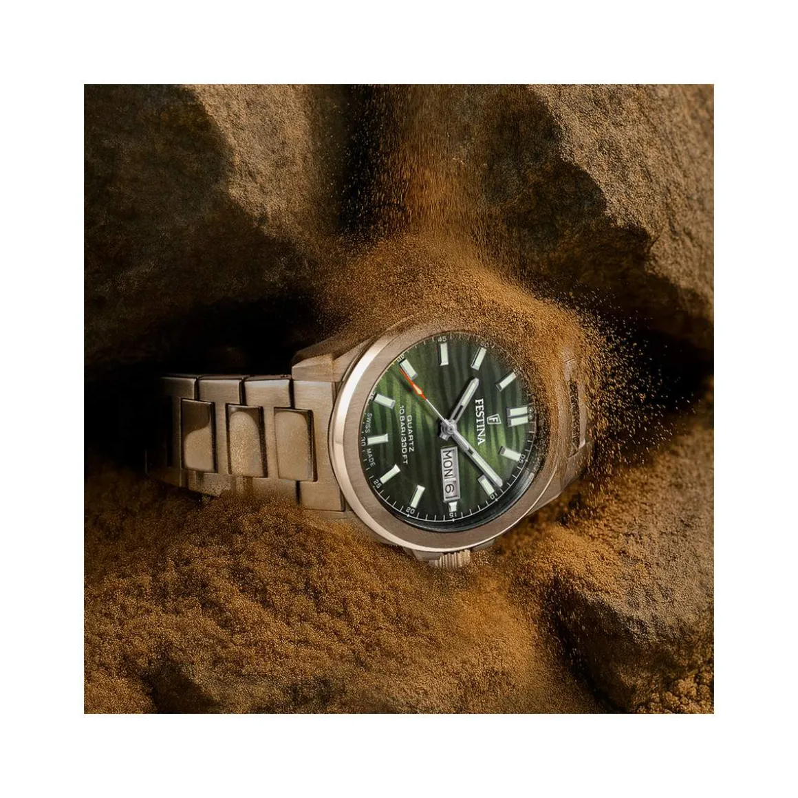 Montre FESTINA swiss made homme bracelet acier inoxydable