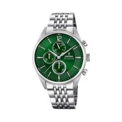 Montre FESTINA timeless chronograph homme chronographe, bracelet acier