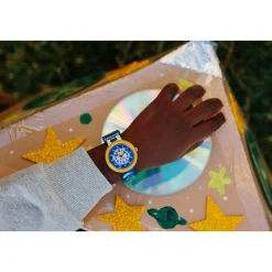 Montre FLIK FLAK ASTRODREAMS enfant plastique biosourcé bracelet pet recyclé bleu