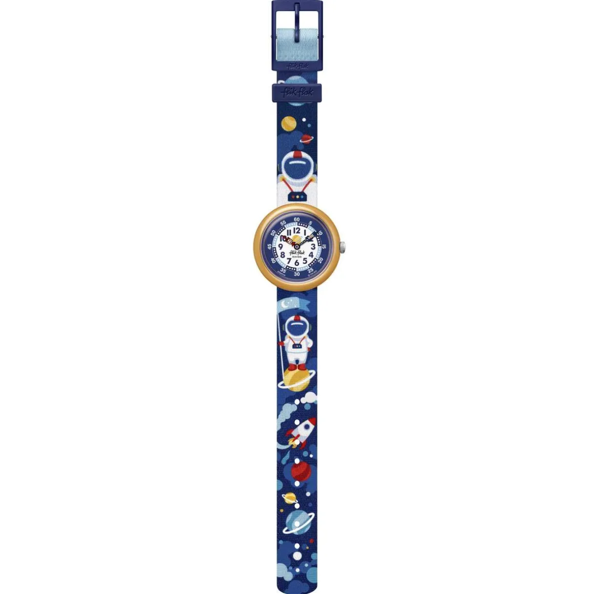 Montre FLIK FLAK ASTRODREAMS enfant plastique biosourcé bracelet pet recyclé bleu