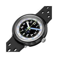 Montre FLIK FLAK bubbly hours enfant bracelet silicone noir