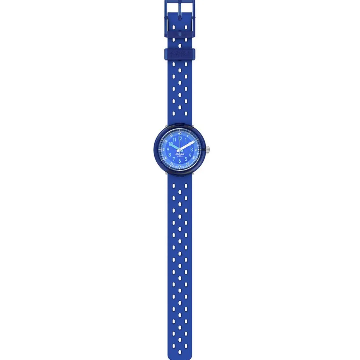 Montre FLIK FLAK bubbly hours enfant bracelet silicone bleu