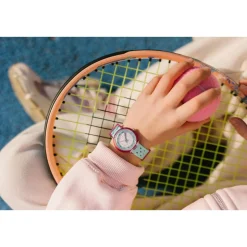 Montre FLIK FLAK bubbly hours enfant bracelet silicone vert