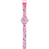 Montre FLIK FLAK Classroom Creations enfant cadran rose bracelet pet recycle rose