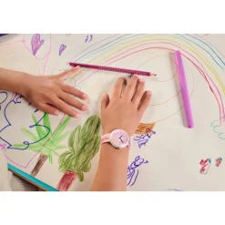 Montre FLIK FLAK Classroom Creations enfant cadran bleu bracelet pet recycle rose