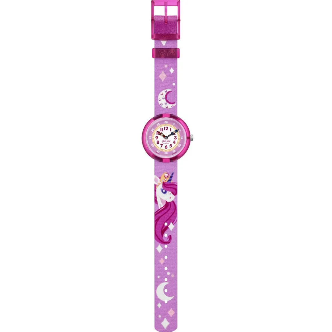 Montre FLIK FLAK DREAMING UNICORN enfant cadran rose bracelet rose pet recyclé