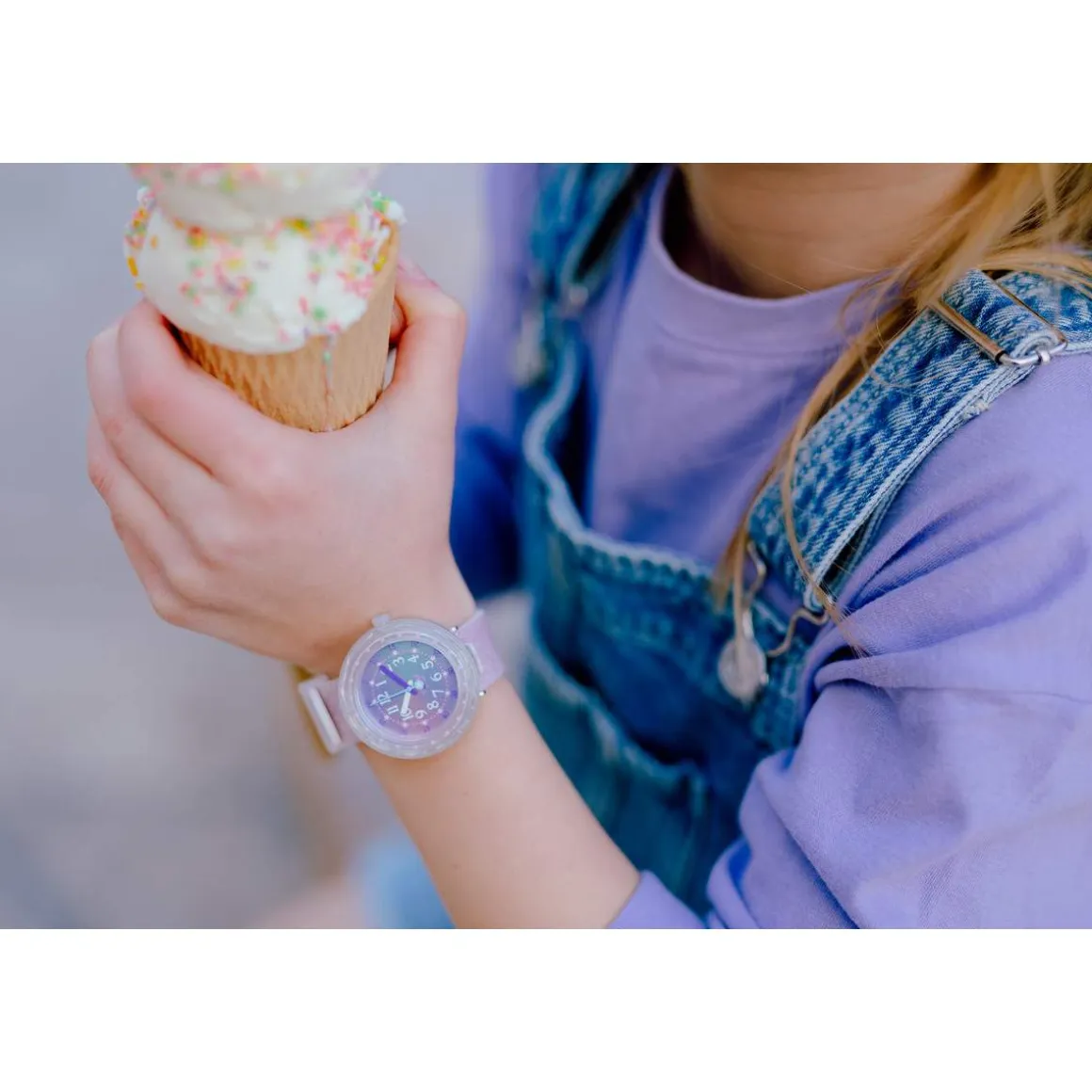 Montre Flik Flak enfant silicone blanc