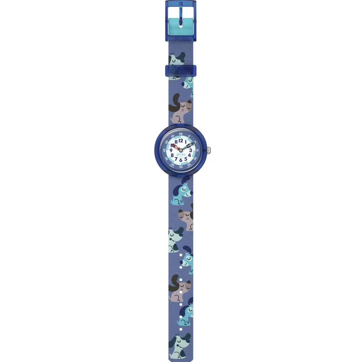 Montre flik flak friends fur-ever enfant bracelet pet recycle bleu