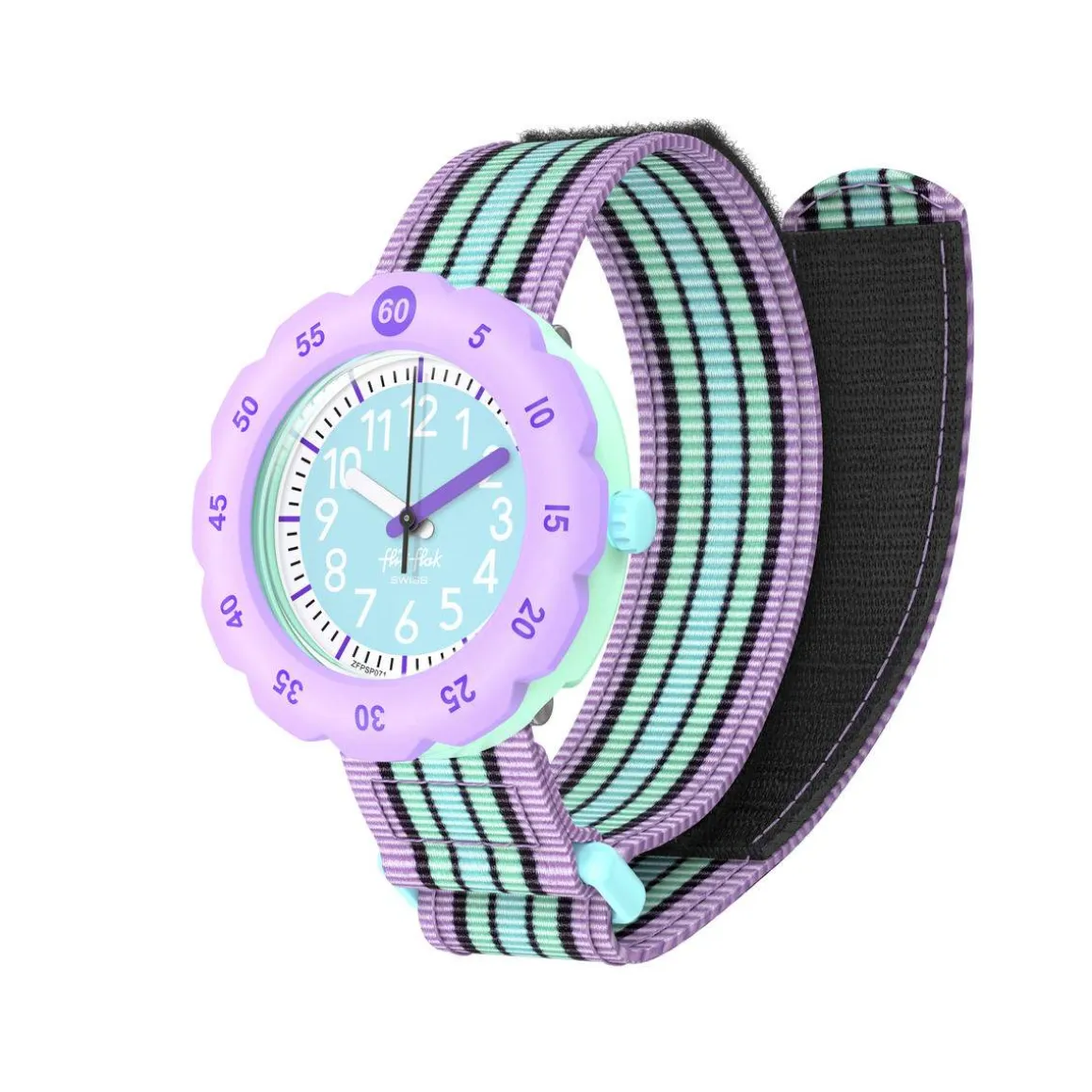 Montre FLIK FLAK loop it! enfant bracelet pet recycle vert