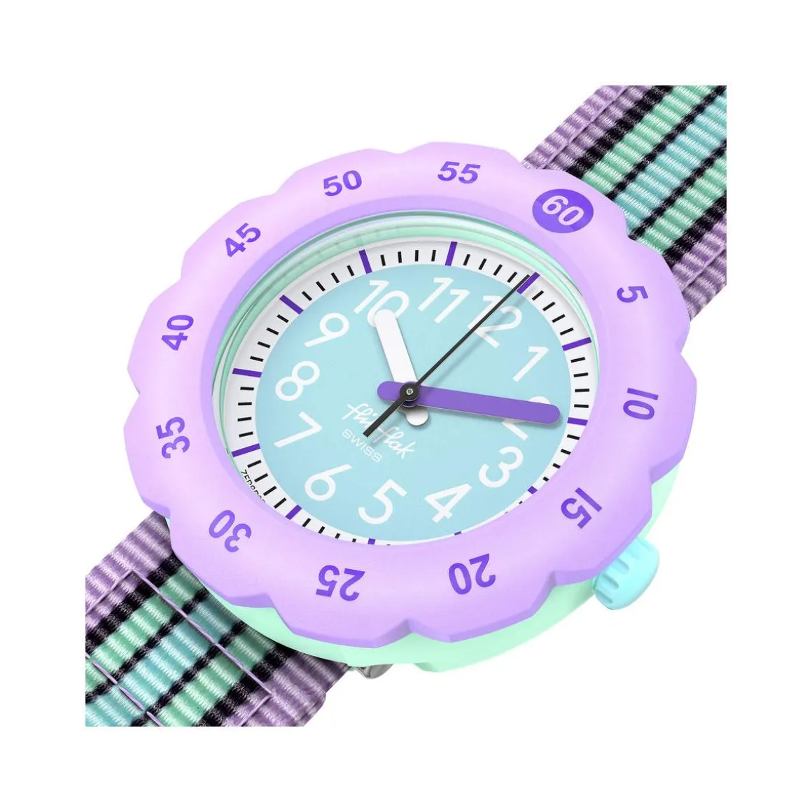 Montre FLIK FLAK loop it! enfant bracelet pet recycle vert