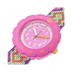 Montre FLIK FLAK loop it! enfant bracelet pet recycle rose