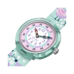 Montre FLIK FLAK pattern paradise enfant bracelet pet recycle vert