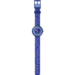 Montre FLIK FLAK pattern paradise enfant bracelet pet recycle bleu